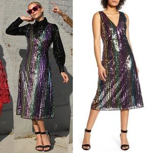 HOLIDAY🥰SEQUIN Halogen Atlantic Pacific Dress 12